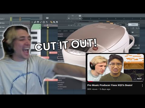 xQc Reacts to Pro Music Producer Fixing his Beats | xQc Reacts