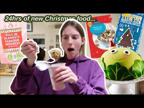 I ONLY ate CHRISTMAS FOOD for 24 HOURS!!