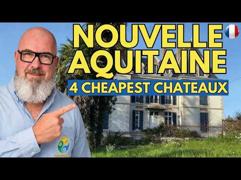 NOUVELLE AQUITAINE - The 4 Cheapest Chateaux for sale.