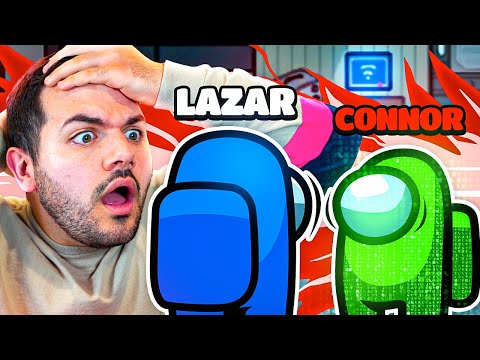 LazarBeam EXPOSES Connor for CHEATING on Among Us...