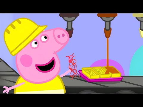 Peppa Wutz Geschichten 🏭 Peppa in der Schokoladenfabrik 🍬 Lustige Cartoons für Kinder