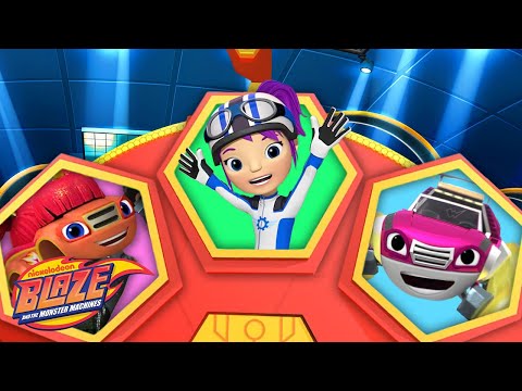 Spin the Girl Power Wheel w/ Gabby & Mega Bot! 👾 | Blaze and the Monster Machines