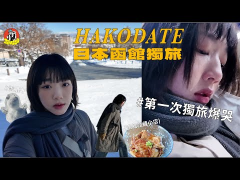日本函館獨旅|搭車搭錯方向直接爆哭一頓😭、求助日本高中生弟弟!、終於來到雪國❄️☃️、函館隱藏咖啡廳☕、函館山夜景、魔法般的咖啡小屋🪄|JINGLU