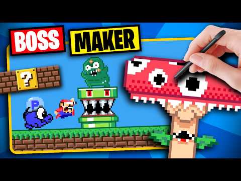 I made everything an enemy in Mario Arcade?! - Mario Boss and Enemy Maker?!