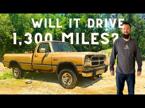 ROTTING old Cummins plow truck, Will it run & drive 1,300 miles home after sitting 10 years?