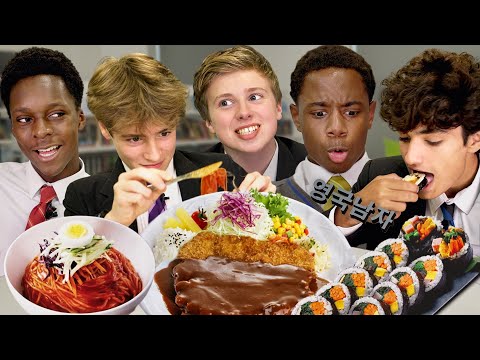 British Highschoolers try the original Korean Fast Food!!