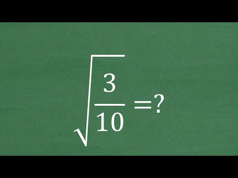 SQUARE ROOT (3/10) Without a Calculator? Essential Algebra Skill!