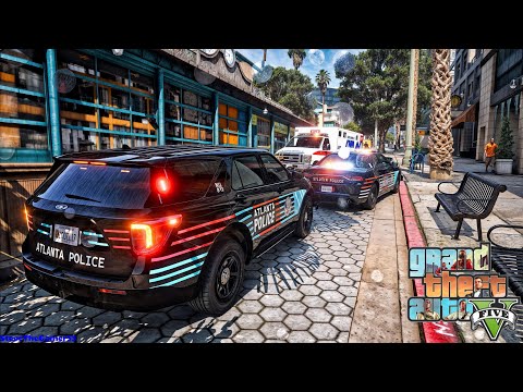 Playing GTA 5 As A POLICE OFFICER City Patrol| GTA 5 Lspdfr Mod| Live