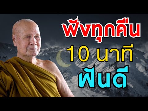 ฟังธรรมะทุกคืน 10 นาที จิตใจสงบ นอนหลับดีมาก (ไมมโฆษณาคน) | หลวงพอปญญา นนทภกข