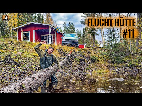 Storm damage repair to the refuge hut & building a hot shower | Survival Mattin