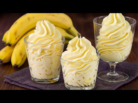My Family Trick! no SUGAR! The most amazing BANANA dessert in 5 minutes! Banana mousse