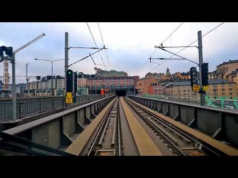 NON-STOP WINTER TRAIN SERVICE in SWEDEN - 4K Train Driver’s View (Stockholm to Alvesta)