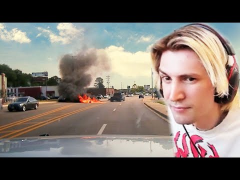 128mph Police Chase Ends in Total Destruction | xQc Reacts