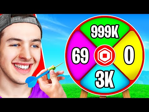 DART Decides How Many ROBUX I SPEND in ROBLOX