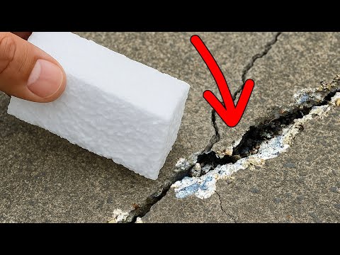 The Mason Never Want To You Know This! Easy Way to Make Concrete Crack Filler