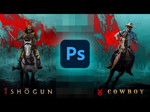 Create a Shogun Style Poster in Photoshop #nucly
