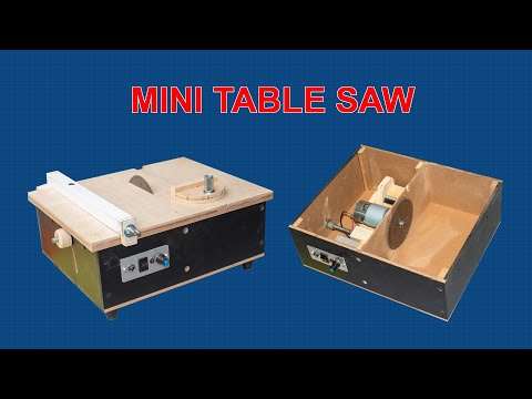 Mini table saw | Mini table saw with adjustable lifting | Homemade mini table saw