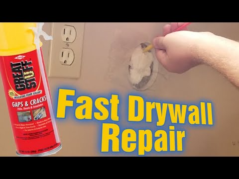 Spray Foam Drywall Patch, How To Fix Lots of Holes Fast!