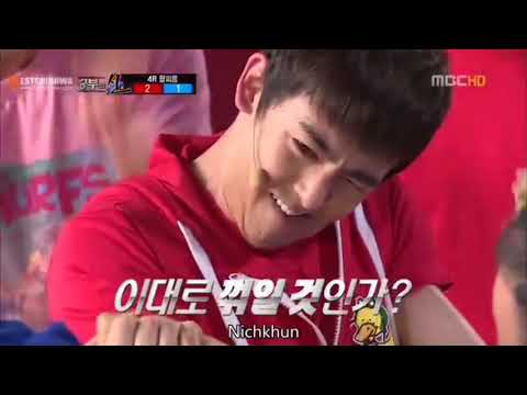 2pm vs Shinhwa (Arm wrestling cut)