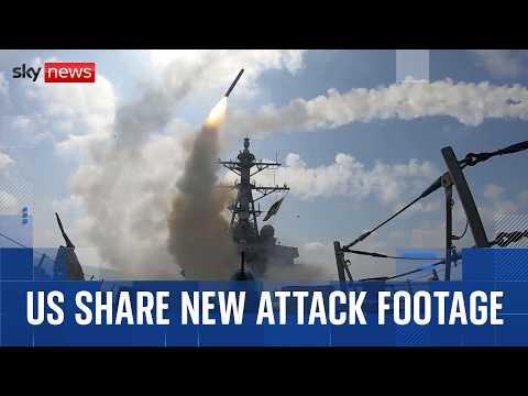 US shares new footage of strikes on Iran