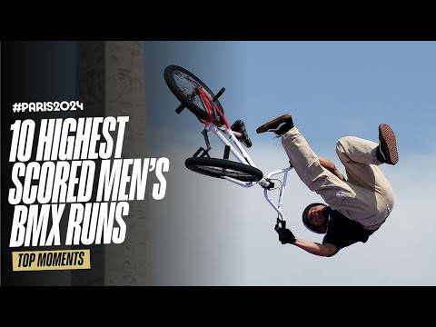 10 highest scored men’s BMX runs at #Paris2024 | Top Moments
