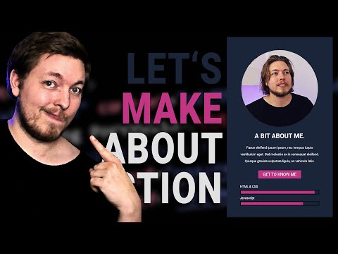 18 | MAKING A ABOUT SECTION WITH HTML | 2023 | Learn HTML and CSS Full Course for Beginners