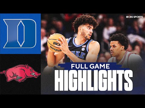 No. 4 Duke Blue Devils vs No. 22 Arkansas Razorbacks | Full Game Highlights