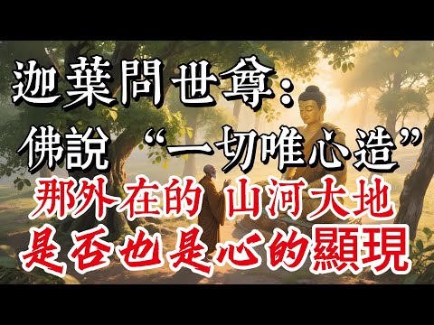 迦葉問世尊：佛說 “一切唯心造”，那外在的山河大地是否也是心的顯現？|養生|打坐冥想|道家|佛教 |佛學知識|修心修行|禪悟人生 |南無阿彌陀佛|談佛道安