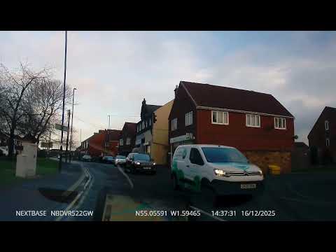 Gosforth test route 2 Weetslade, Burradon, Dudley, Market ST, A19, Seaton Burn