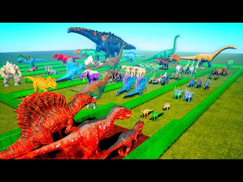 FIRE DINOS DEATHRUN🔥️🌋️ | ARK Ascended