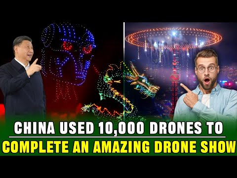 Incredible! China Uses 10,000 Drones for an Amazing Aerial Show That Stuns the West!