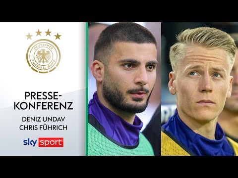 Pressekonferenz der Nationalmannschaft mit Chris FĂĽhrich und Deniz Undav