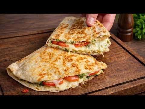 You must try this delicious breakfast. Tortilla with egg straight from the frying pan.