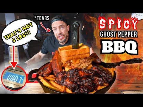 SET UP TO FAIL!? THIS “5LB” CHALLENGE WAS 8LBS & GHOST PEPPER WINGS HAD ME CRYING!