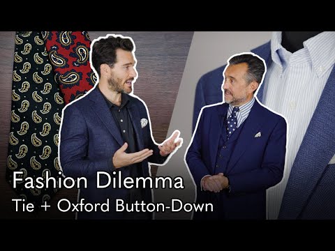 Fashion Dilemma: Tie + Oxford Button-Down