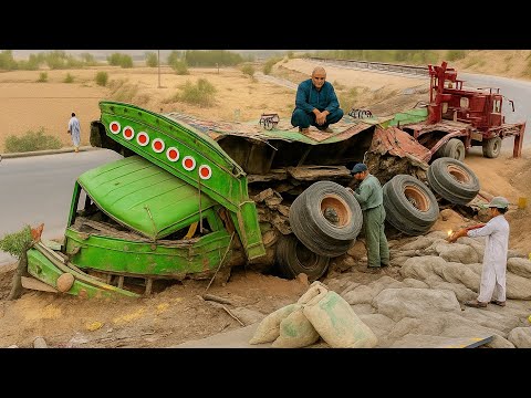 Destroyed Highway Truck Rebuilt Into a Brand New Beast by Pakistani Mechanics
