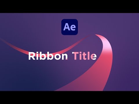 Fake-3D Ribbon Title Animation | After Effects Tutorial