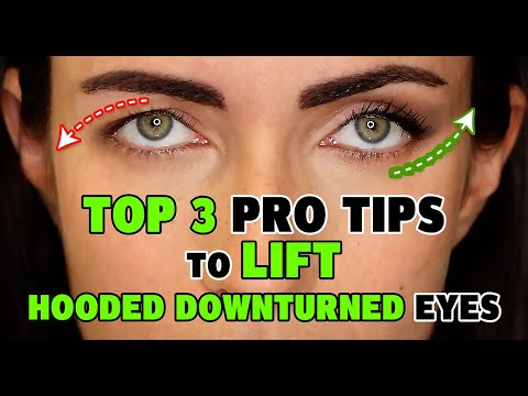 Top 3 PRO Makeup Secrets to LIFT Downturned Hooded Eyes