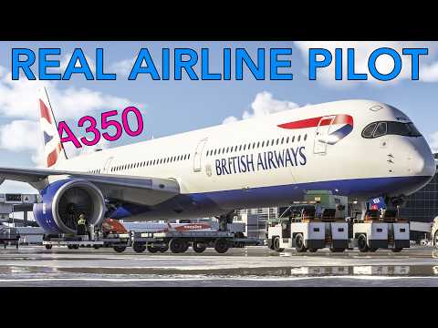 IniBuilds A350 Full Flight with a Real Airline Pilot: MSFS