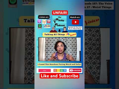 Check out our “WEIRD” episode; Start at 15:35 to hear more #thevoice #thevoiceseason27