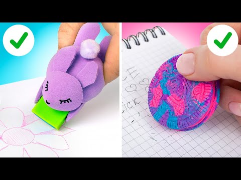 FAÇA SEUS PRÓPRIOS MATERIAIS ESCOLARES DESCOLADOS || EXPERIMENTE OS ITENS MAIS FOFOS!