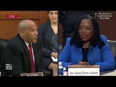 WATCH: Jackson tears up, as Sen. Booker says she’s earned her historic Supreme Court nomination