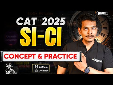 Master SICI in One Shot! 🔥 Complete Quant Marathon for CAT 2025