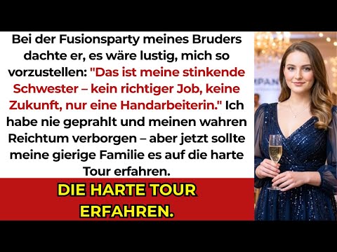 Sie verspotteten mich auf der Fusionsparty meines Bruders – doch sie hatten keine Ahnung, was ich...