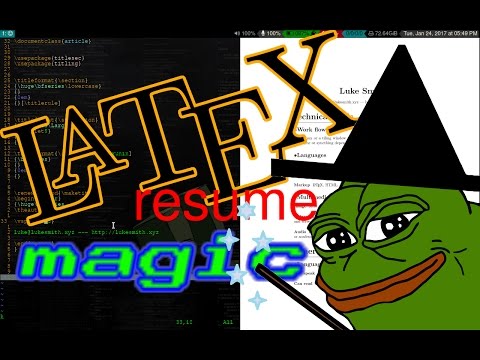 Making a Resume with some LaTeX Magic (Part 1)