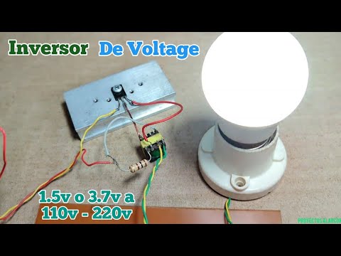 Cómo Hacer INVERSOR De VOLTAGE de 1.5v o 3.7v a 110v - 220v