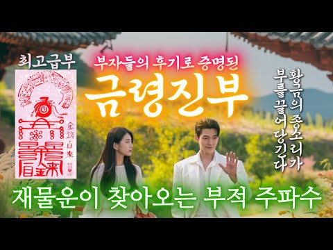 [수제부적] 부자들의 후기로 증명된 재물운이 찾아오는 최고급부 수제부적 주파수. 설명 및 고정댓글 필독. #대운 #재물운 #금전운