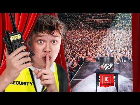 Als FAKE SECURITY auf Bühne schmuggeln!