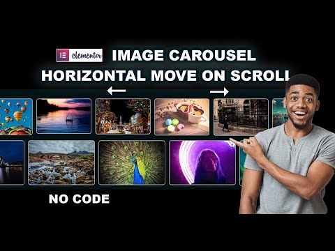 Elementor: IMAGE Carousel Smooth HORIZONTAL Movement On SCROLL Effect | No Code | Tips & Tricks
