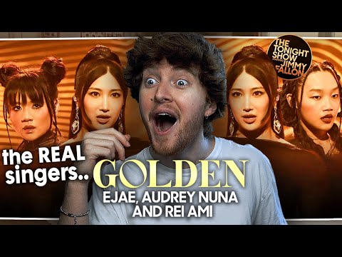 REAL LIFE HUNTRIX! (Golden LIVE on the Tonight Show - EJAE, Audrey Nuna and Rei Ami | Reaction)
